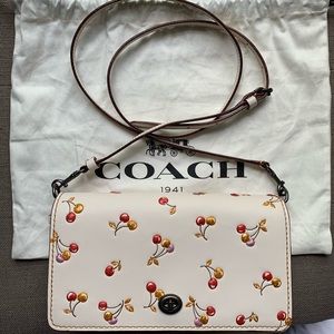 Coach Dinky Crossbody in Cherry Print